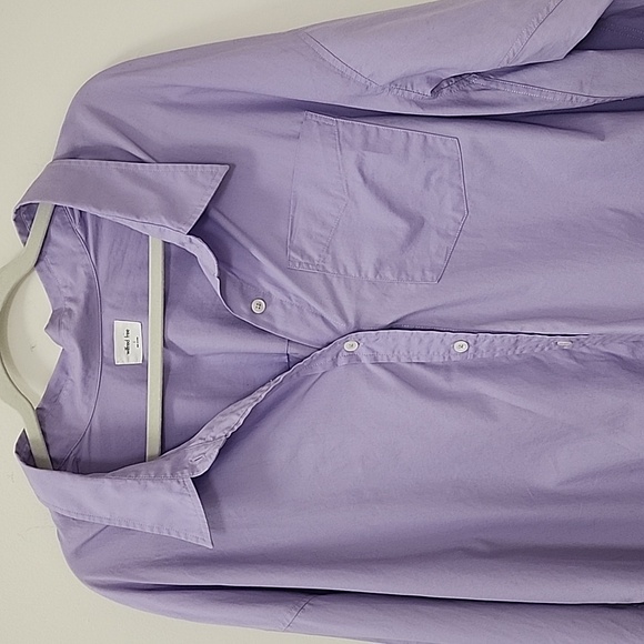 Aritzia Wilfred Free relaxed shirt Purple Size Large - Picture 3 of 16